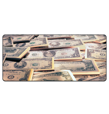 Килимок 400*900 тканинний Dollars з боковою прошивкою, товщина 3 мм, колір Gray, Пакет