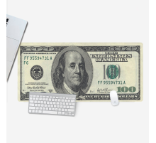 Килимок 300*800 тканинний "DOLLAR" з боковою прошивкою, товщина 2 мм, Пакет