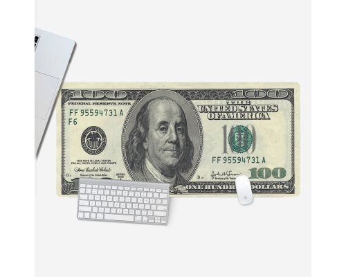 Килимок 300*800 тканинний "DOLLAR" з боковою прошивкою, товщина 2 мм, Пакет