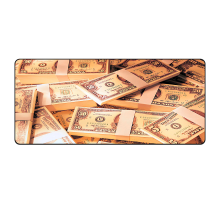 Килимок 300*800 тканинний Dollars з боковою прошивкою, товщина 4 мм, колір Beige, Пакет