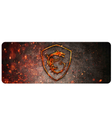 Килимок 300*600 тканинний MSI Fire Dragon з боковою прошивкою, товщина 2 мм, Black/red, Пакет