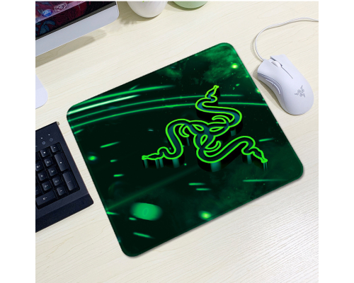 Килимок 200*240 тканинний RAZER 8, товщина 2 мм, колір Black/Green, Пакет Килимок 200*240 тканинний RAZER 8, товщина 2 мм, колір Black/Green, Пакет