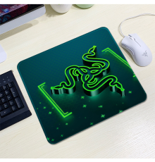 Килимок 200*240 тканинний RAZER 9, товщина 2 мм, колір Black/Green, Пакет