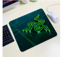Килимок 200*240 тканинний RAZER 10, товщина 2 мм, колір Black/Green, Пакет