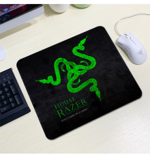 Килимок 200*240 тканинний RAZER 12, товщина 2 мм, колір Black/Green, Пакет
