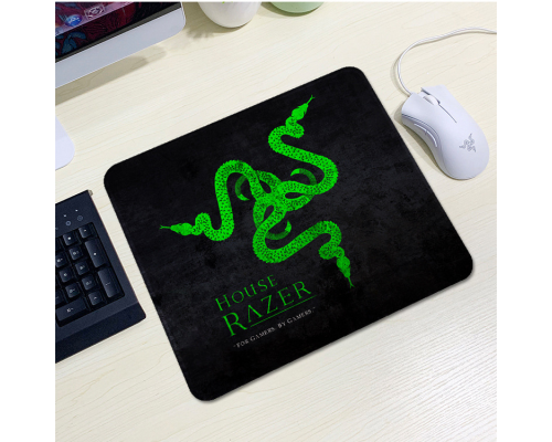 Килимок 200*240 тканинний RAZER 12, товщина 2 мм, колір Black/Green, Пакет