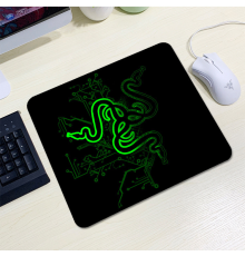 Килимок 200*240 тканинний RAZER 13, товщина 2 мм, колір Black/Green, Пакет