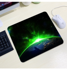 Килимок 200*240 тканинний RAZER 15, товщина 2 мм, колір Black/Green, Пакет