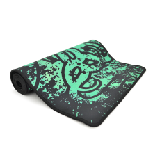 Килимок 300 * 800 тканинної RAZER з бічної прошивкою, товщина 3 мм, колір Black-green, Пакет