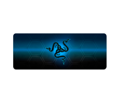 Килимок 400*900 тканинний RAZER 28 з боковою прошивкою, товщина 2 мм, колір Black/Blue, Пакет Килимок 400*900 тканинний RAZER 28 з боковою прошивкою, товщина 2 мм, колір Black/Blue, Пакет