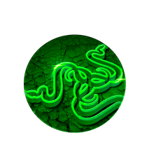 Килимок 200*200 мм тканинний RAZER 4 з боковою прошивкою (круглий), товщина 2 мм, колір Green, Пакет