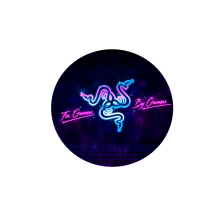 Килимок 220*220 мм тканинний RAZER 16 з боковою прошивкою (круглий), товщина 3 мм, Пакет