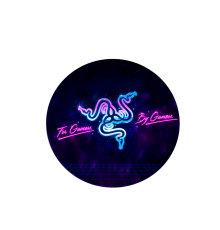 Килимок 220*220 мм тканинний RAZER 16 з боковою прошивкою (круглий), товщина 3 мм, Пакет