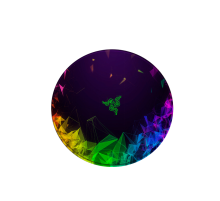 Килимок 200*200 мм тканинний RAZER 2 з боковою прошивкою (круглий), товщина 2 мм, Пакет