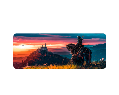 Килимок 300*800 тканинний Witcher 10 з боковою прошивкою, товщина 2 мм, Пакет