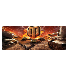Килимок 300*700 тканинний World of Tanks-37, товщина 2 мм, OEM