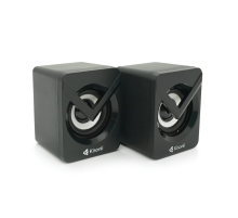 Колонки 2.0 Kisonli L-1040 для ПК та ноутбука, USB + 3.5mm, 2x3W, 20Hz-20KHz, 20X11X13mm, black