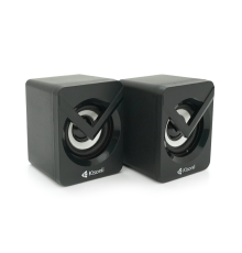 Колонки 2.0 Kisonli L-1040 для ПК та ноутбука, USB + 3.5mm, 2x3W, 20Hz-20KHz, 20X11X13mm, black