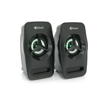 Колонки 2.0 Kisonli L-3030 для ПК та ноутбука, USB + 3.5mm, 2x3W, 20Hz-20KHz, 20X11X13mm, black