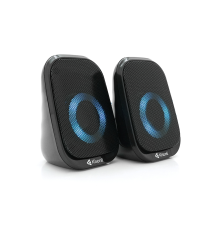 Колонки 2.0 Kisonli X7 для ПК та ноутбука, USB + 3.5mm, 2x3W, 20Hz-20KHz, Black