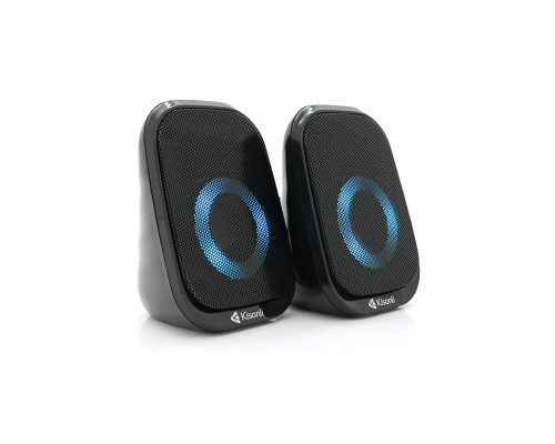 Колонки 2.0 Kisonli X7 для ПК та ноутбука, USB + 3.5mm, 2x3W, 20Hz-20KHz, Black Колонки 2.0 Kisonli X7 для ПК та ноутбука, USB + 3.5mm, 2x3W, 20Hz-20KHz, Black