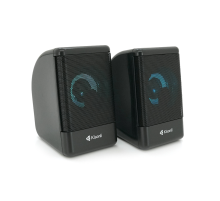 Колонки 2.0 Kisonli L-8080 для ПК та ноутбука, USB + 3.5mm, 2x3W, 20Hz-20KHz, 20X11X13mm, black