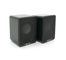 Колонки 2.0 Kisonli K100 для ПК та ноутбука, USB + 3.5mm, 2x3W, 20Hz-20KHz, 80х80х100mm, black