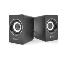 Колонки 2.0 Kisonli A-707, для ПК і ноутбука, USB + 3.5mm, 2x3W, 20Hz- 20KHz, Black, BOX, Q60