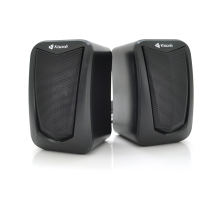 Колонки 2.0 Kisonli KS-06, для ПК і ноутбука, USB + 3.5mm, 2x3W, 20Hz- 20KHz, Black, BOX, Q50