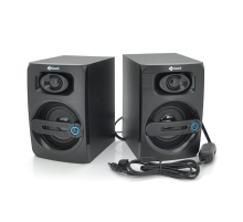Колонки 2.0 Kisonli T-010 для ПК і ноутбука, USB + 3.5mm, 2x3W, 20Hz- 20KHz, Black, BOX, Q30