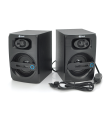 Колонки 2.0 Kisonli T-010 для ПК і ноутбука, USB + 3.5mm, 2x3W, 20Hz- 20KHz, Black, BOX, Q30