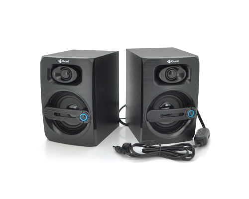 Колонки 2.0 Kisonli T-010 для ПК і ноутбука, USB + 3.5mm, 2x3W, 20Hz- 20KHz, Black, BOX, Q30