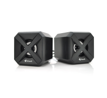 Колонки 2.0 Kisonli L-5050 для ПК і ноутбука, USB + 3.5mm, 2x3W, 20Hz- 20KHz, з підсвічуванням, Black, BOX, Q50