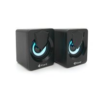 Колонки 2.0 Kisonli L-1030 для ПК та ноутбука, USB + 3.5mm, 2x3W, 20Hz-20KHz, 20X11X13mm, black