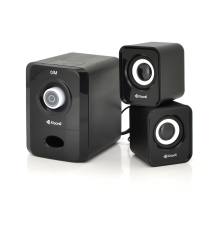 Колонки 2.1 Kisonli U-2900BT, для ПК і ноутбука, USB + 3.5mm, 5W + 2x3W, 20Hz- 20KHz, з сабвуфером, bluetooth, Black, BOX, Q40