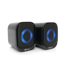 Колонки 2.0 Kisonli X3 для ПК та ноутбука, USB + 3.5mm, 2x3W, 20Hz-20KHz, RGB, Black