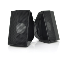 Колонки 2.0 Kisonli S-333 для ПК і ноутбука, USB + 3.5mm, 2x3W, 20Hz- 20KHz, Black, BOX, Q50