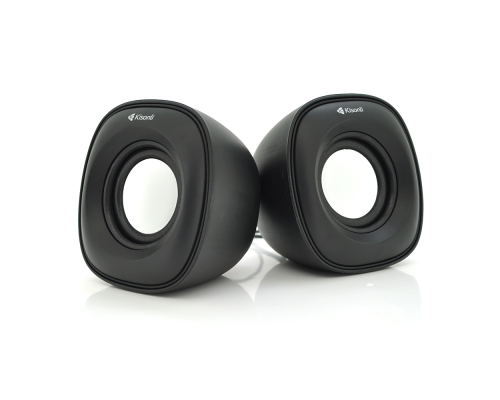 Колонки 2.0 Kisonli V350 для ПК і ноутбука, USB + 3.5mm, 2x1,5W, 20Hz- 20KHz, Black, BOX, Q60