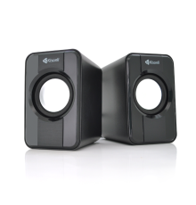 Колонки 2.0 Kisonli S-444 для ПК і ноутбука, USB + 3.5mm, 2x3W, 20Hz- 20KHz, Black, BOX, Q60