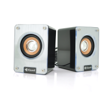 Колонки 2.0 Kisonli K500, для ПК і ноутбука, USB + 3.5mm, 2x3W, 20Hz- 20KHz, Black, BOX, Q50