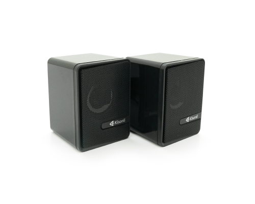 Колонки 2.0 Kisonli L-4040 для ПК та ноутбука, USB + 3.5mm, 2x3W, 20Hz-20KHz, Black