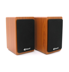 Колонки 2.0 Kisonli X23 для ПК та ноутбука, USB + 3.5mm, 2x5W, 30Hz-15KHz, 110 х 127 х 183mm, Black