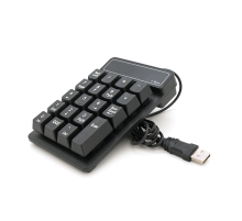 Цифрова клавіатура USB для ноутбука, довжина кабеля 150см, (135х85х33 мм) Black, 19к, Box