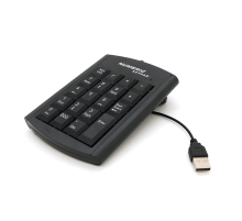 Цифрова клавіатура USB для ноутбука, довжина кабеля 130см (126х93х20 мм) Black, 19к, Blister-box