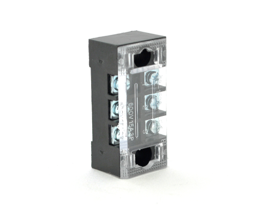 Клемна колодка 3-розрядна TB-1503 15A / 600V, перетин дроту 0,5-1,5мм2, 100 шт в упаковці, ціна за штуку