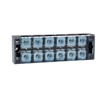 Клемна колодка 6-розрядна TB-4506 45A/600V, переріз дроту 0,5-4,0 мм2, 20 шт в упаковці, ціна за штуку