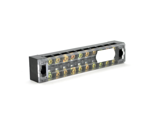 Клемна колодка 10-розрядна TB-1510 15A/600V, перетин дроту 0,5-1,5 мм2, 50 шт в упаковці, ціна за штуку
