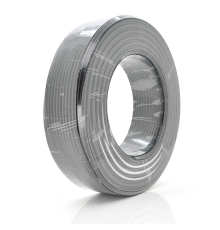 Кабель коаксіальний з живленням RITAR B100-RG690 + 2x0.5mm2 ССА, 1,02 мм.CU, 64x0.12m CCA жовтий екран, 75 Ом, FPE, оболонка 6,91мм чорний PVC, бухта 100м Q4