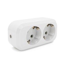 Колодка для подовжувача 2 гнізда з заземленням 16A 250V Q125