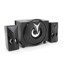 Колонки Kisonli TM-1000U, 5W+2x3W, USB/TF/BT/FM/AUX/LED light, із сабвуфером, DC: 5V, Black, BOX, Q8